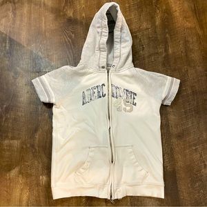 Abercrombie & Fitch short sleeve zip up hoodie